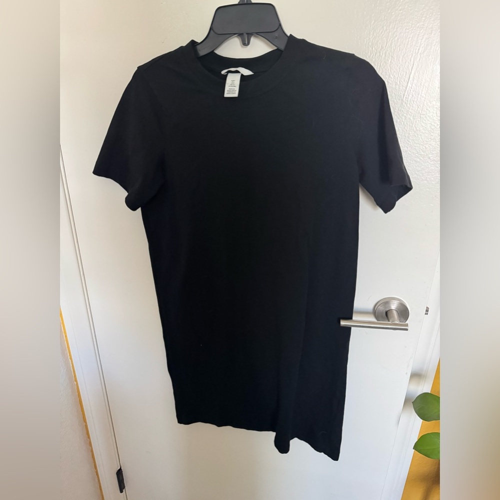 Black shirt dress